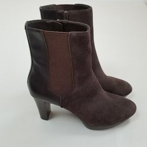 Donald J. Pliner Esra Platform Suede Ankle Boots Size 11